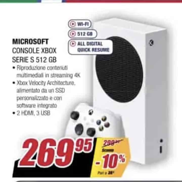 Xbox Series S offerta Trony fino 30 settembre 2021