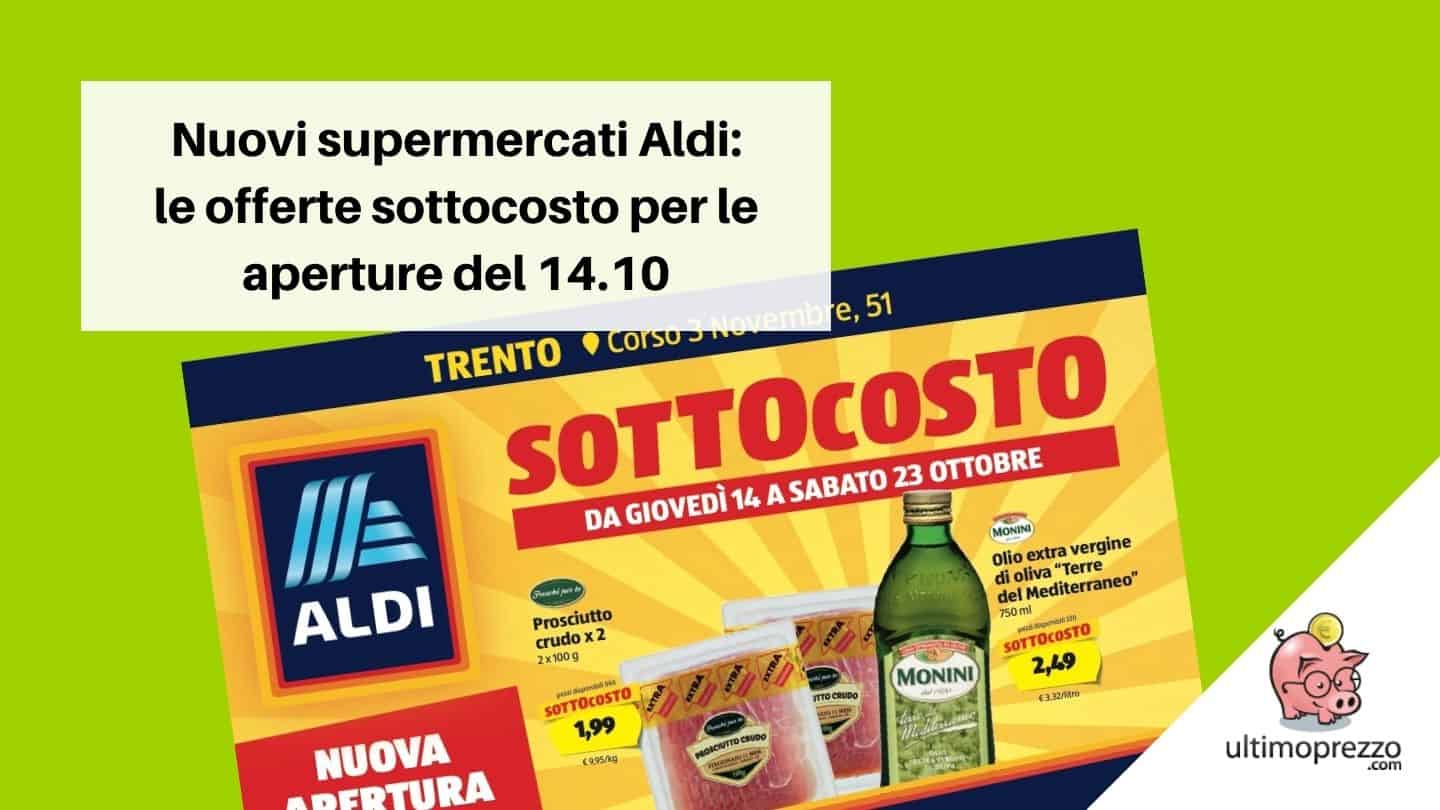 Nuovi supermercati Aldi, dal 14 ottobre 2021 aprono Trento e Casalmaggiore (CR)