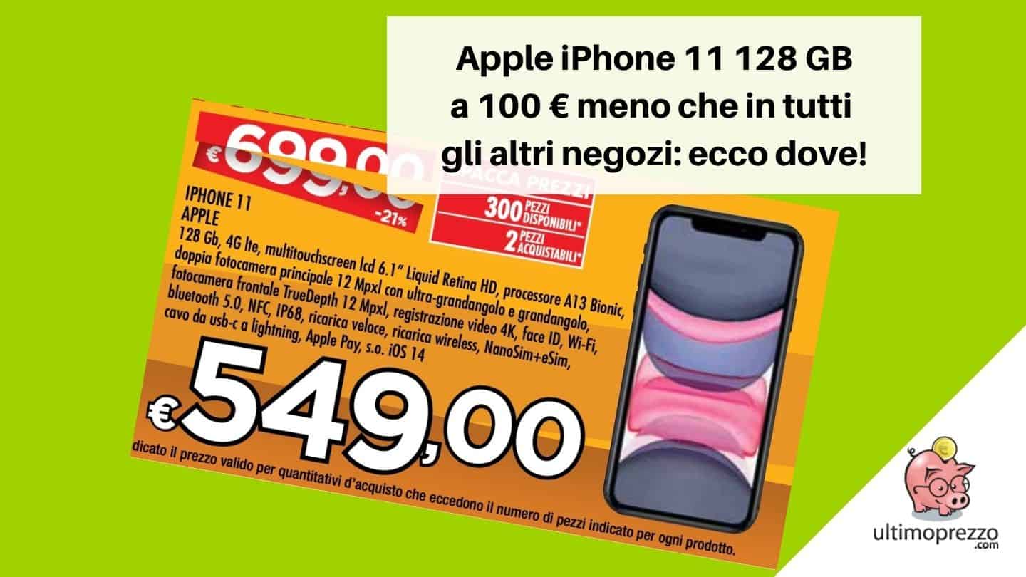 Apple iPhone 11 128 GB a 549 € fino all’Epifania, ecco dove!