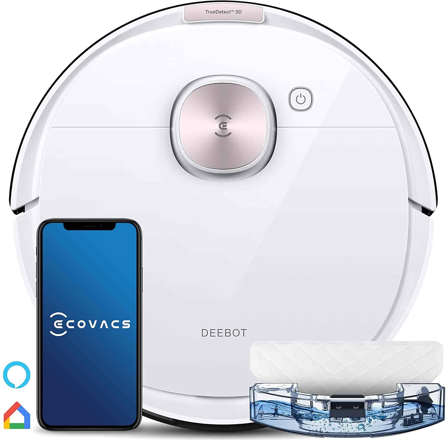 Robot aspirapolvere lavapavimenti Ecovacs Deebot OZMO T8 Pure