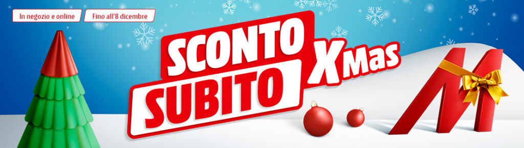 Sconto subito Xmas MediaWorld 2021