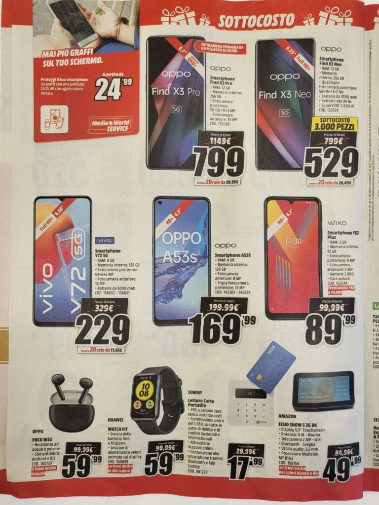 Volantino MediaWorld sottocosto 10 dicembre 2021 pagina 04