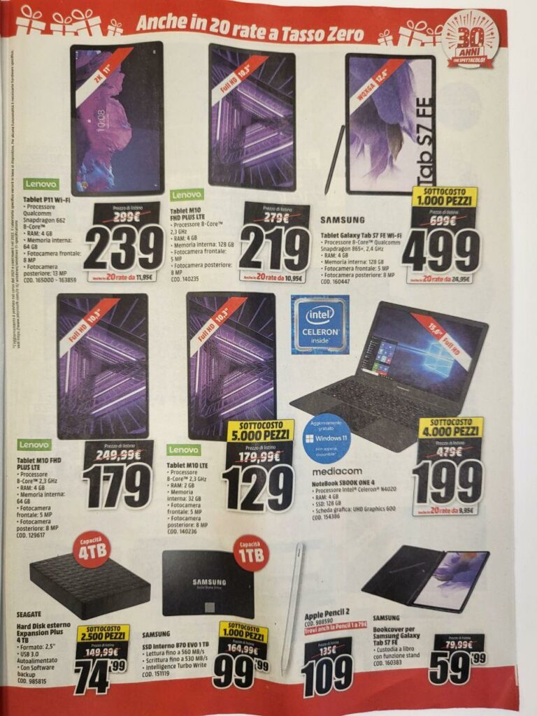 Volantino MediaWorld sottocosto 10 dicembre 2021 pagina 05