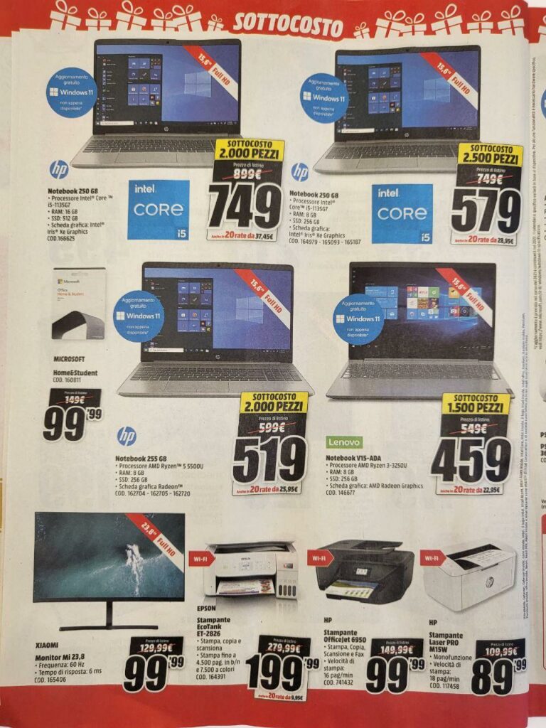 Volantino MediaWorld sottocosto 10 dicembre 2021 pagina 06