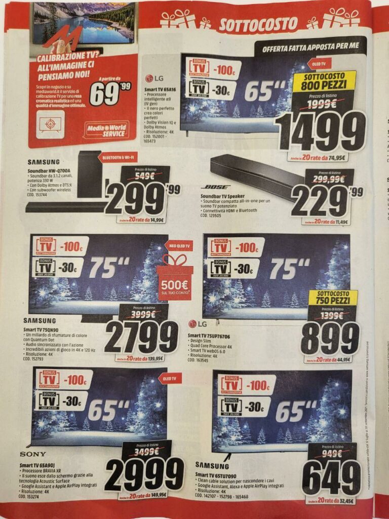 Volantino MediaWorld sottocosto 10 dicembre 2021 pagina 08