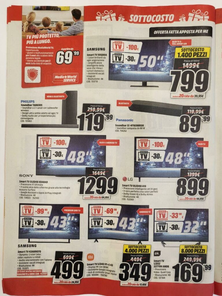 Volantino MediaWorld sottocosto 10 dicembre 2021 pagina 10