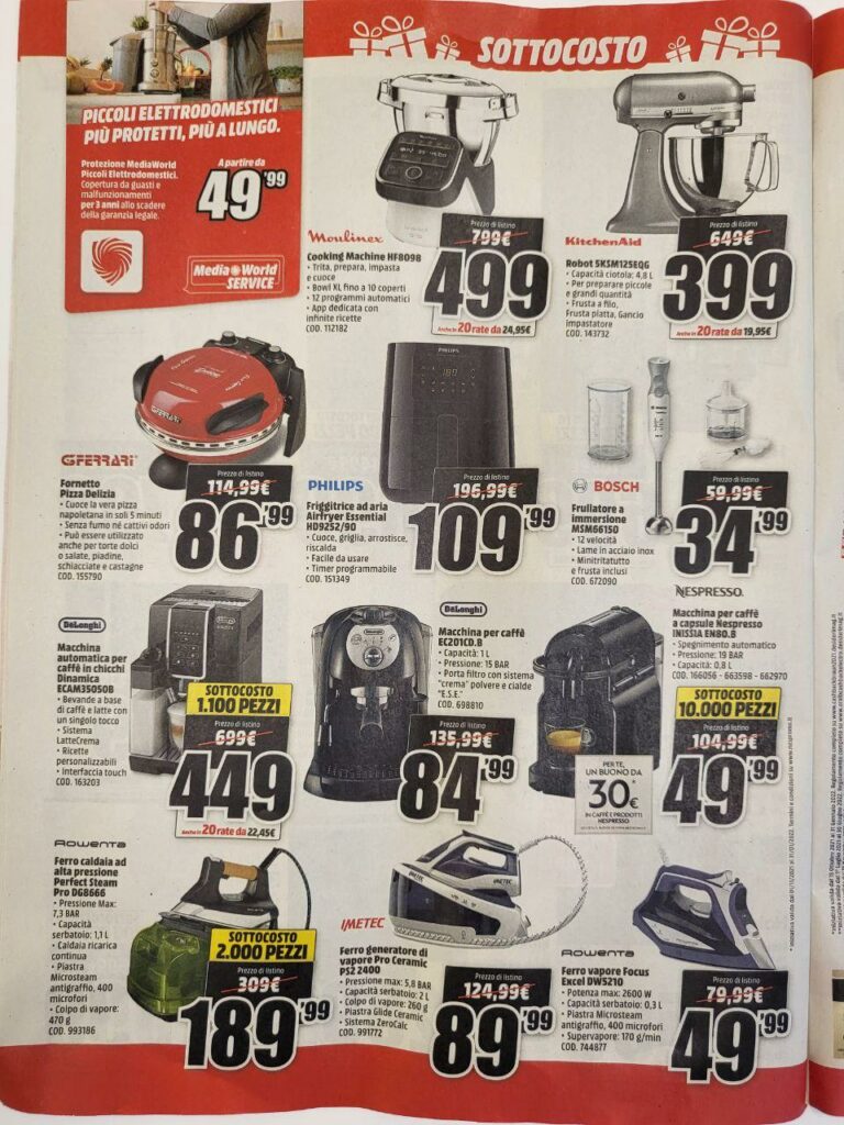 Volantino MediaWorld sottocosto 10 dicembre 2021 pagina 14