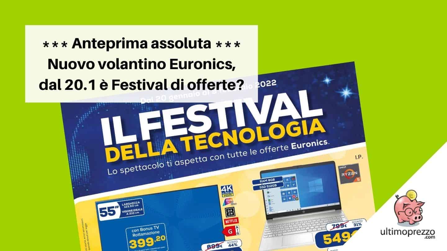 anteprima volantino Euronics 20 gennaio 2022