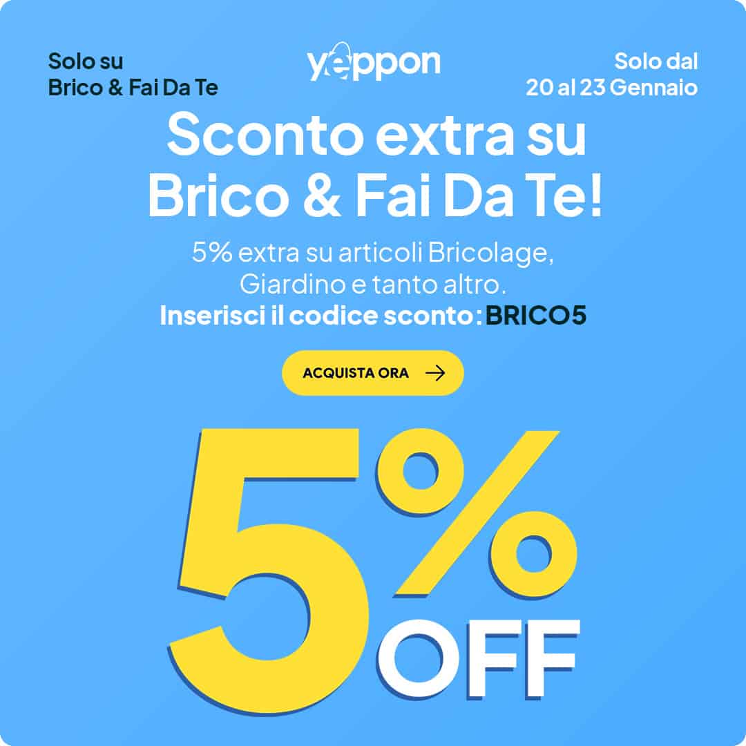 codice sconto Yeppon 20 gennaio 2022