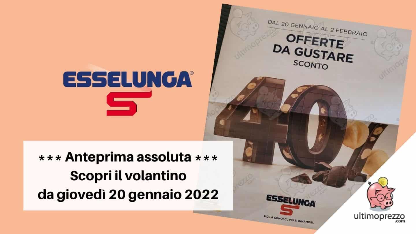 Volantino Esselunga dal 20 gennaio 2022: in anteprima scopri le offerte con Sconto 40