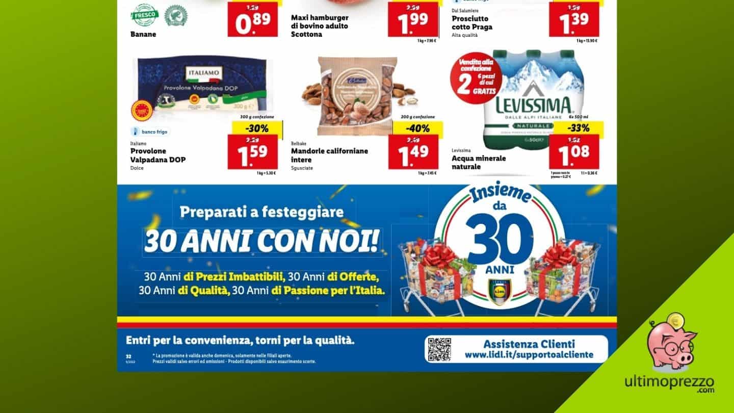 Arriva il 30esimo anniversario Lidl, ecco le offerte del volantino dal 28 febbraio 2022 in anteprima!