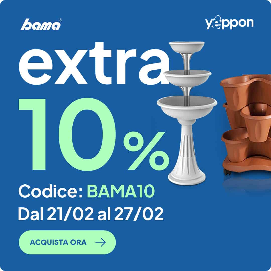 codice sconto Yeppon vasi e fioriere Bama febbraio 2022