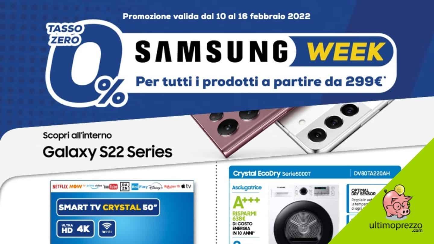Volantino Euronics 10-16 febbraio 2022: le offerte della Samsung Week!