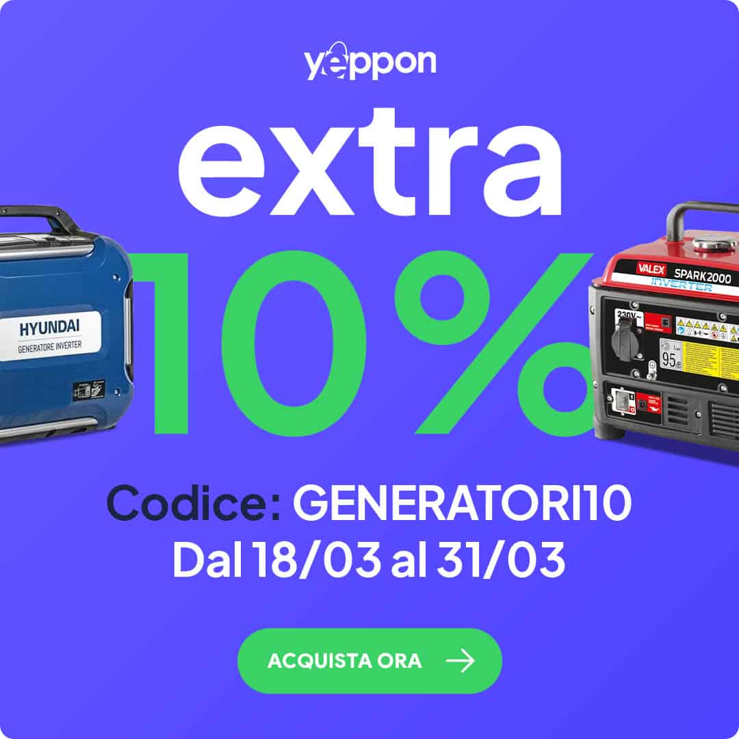 codice sconto Yeppon generatori corrente elettrica