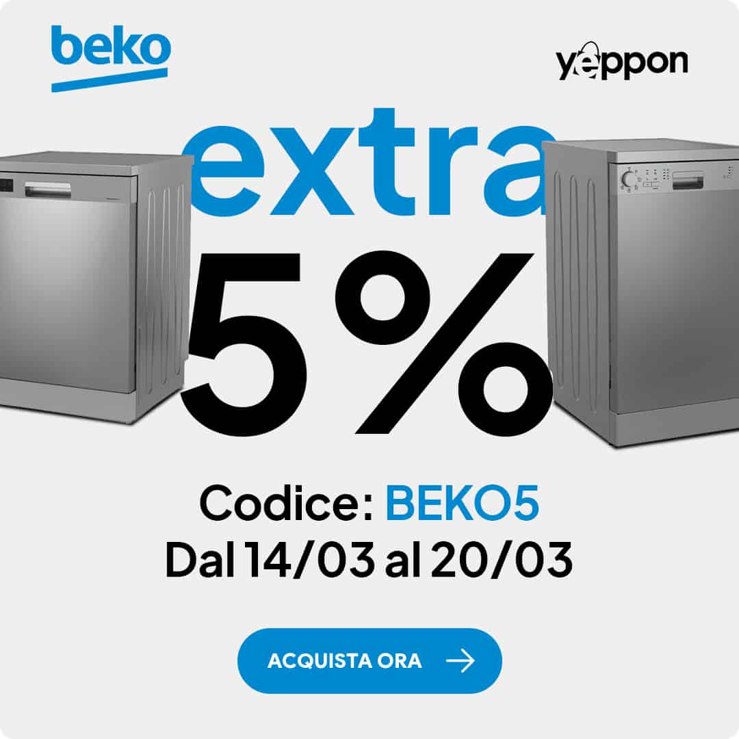 codice sconto grandi elettrodomestici Beko Yeppon