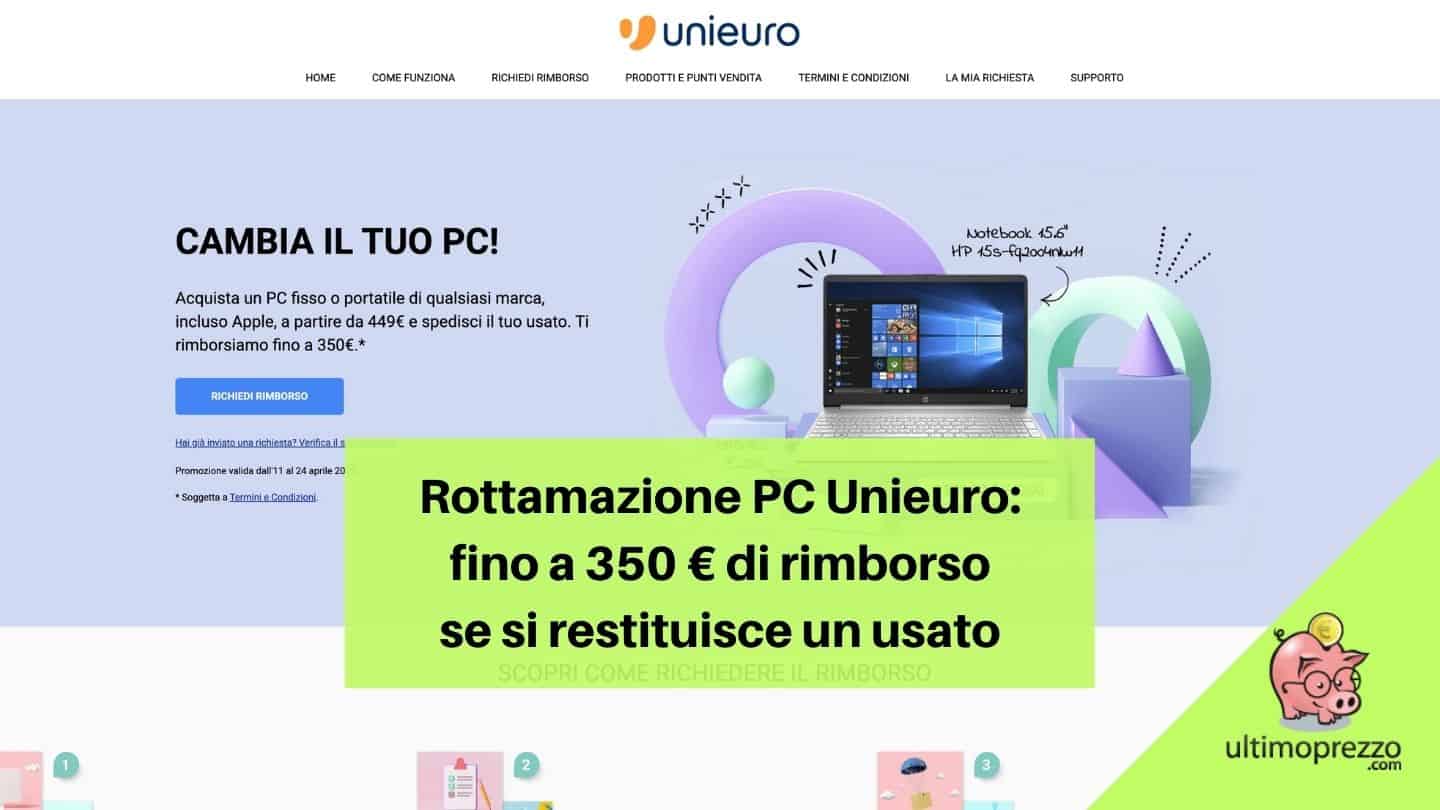 Unieuro rottamazione PC aprile 2022