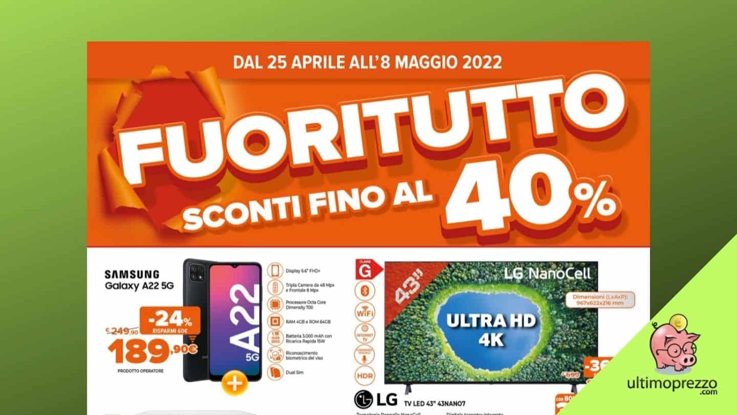 Anteprima volantino Expert, dal 25 aprile 2022 è di nuovo Fuoritutto!