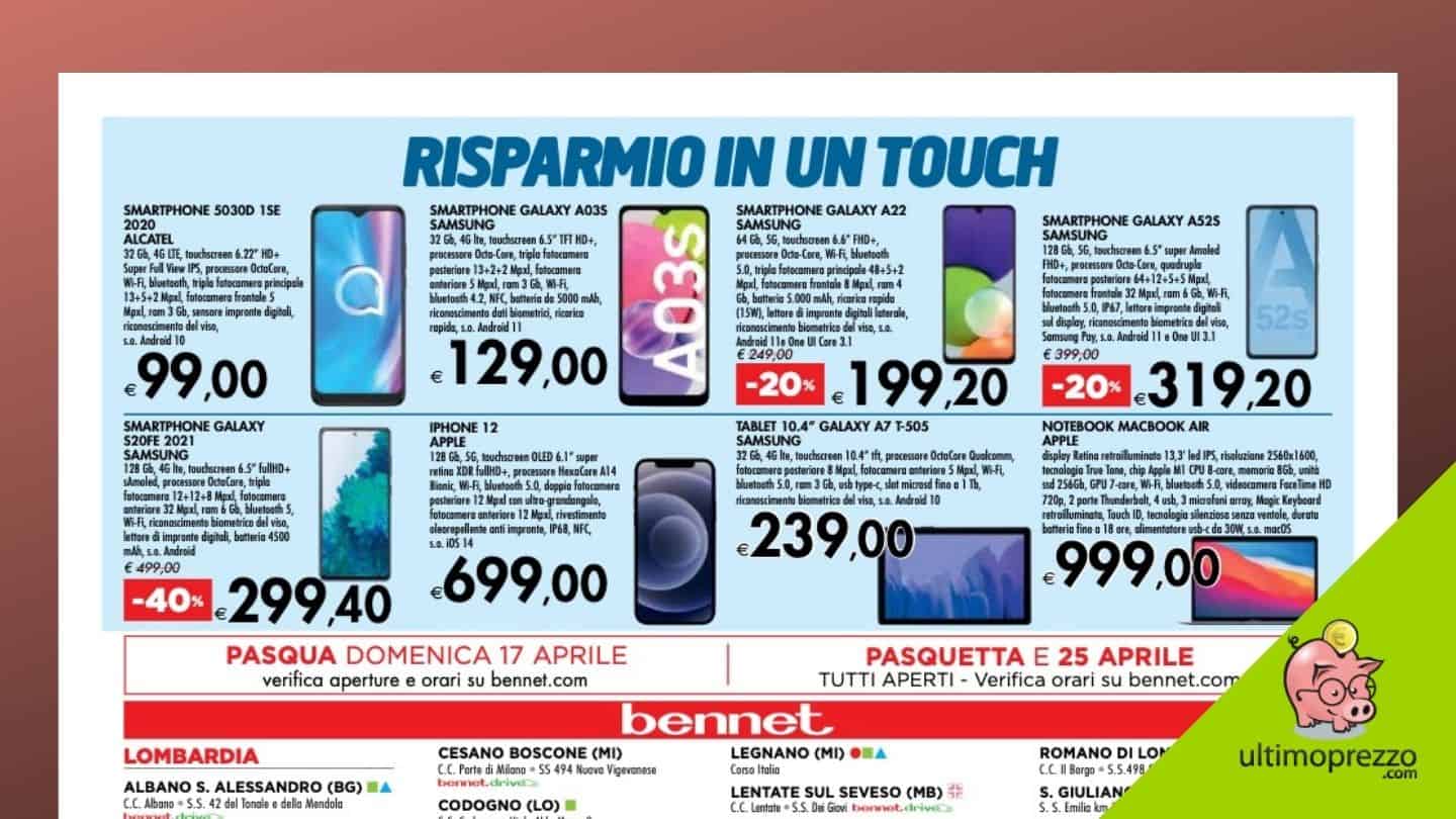 iPhone 12 in offerta Bennet aprile 2022