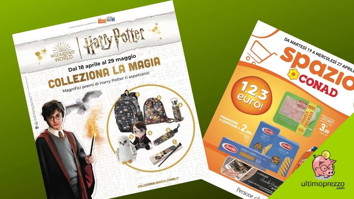 Nuovo volantino Conad dal 19 al 27 aprile in anteprima: ecco come ottenere i gadget della collezione Harry Potter di Conad!
