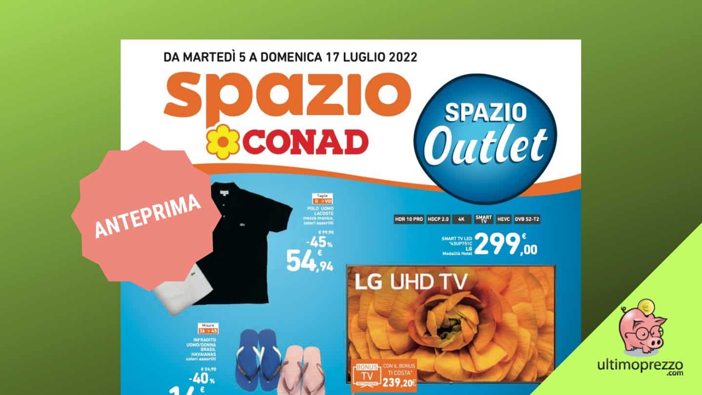 Anteprima volantino Conad 5-17 luglio 2022: in arrivo TV, piastra Dyson e abbigliamento in offerta