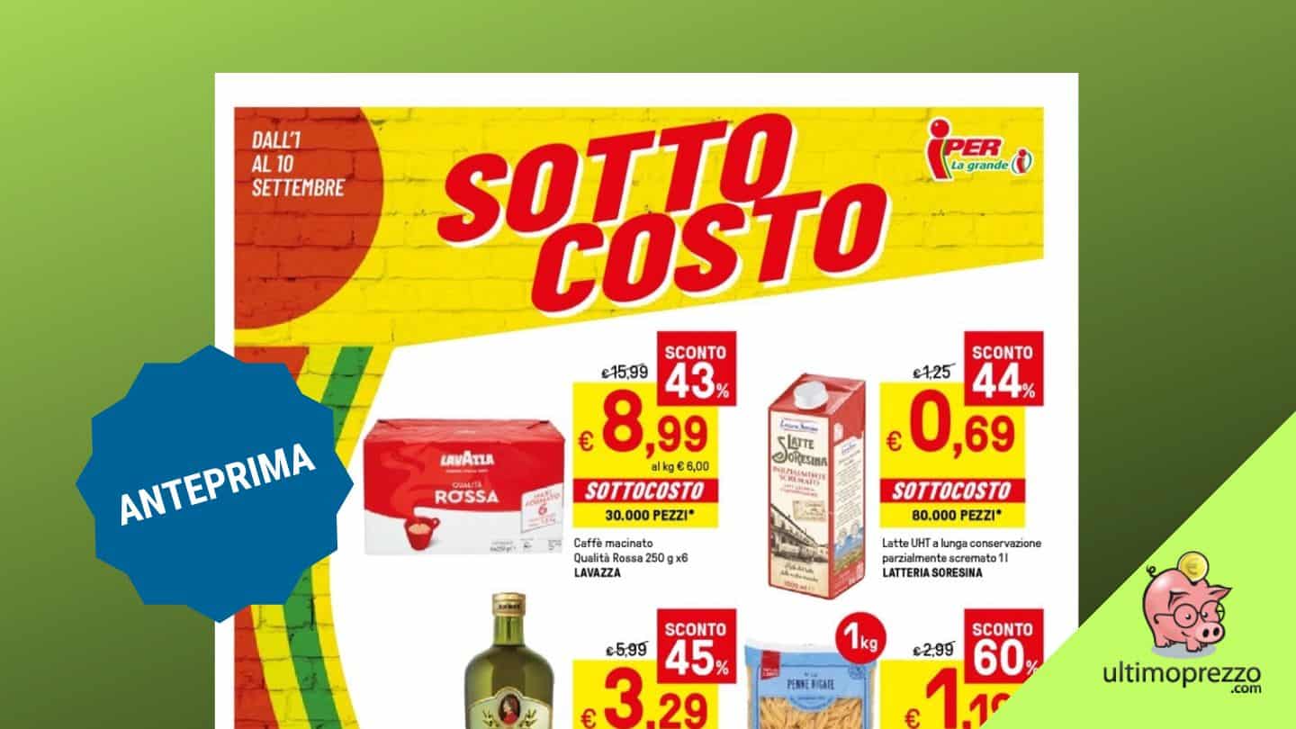 anteprima volantino Iper La Grande I sottocosto settembre 2022