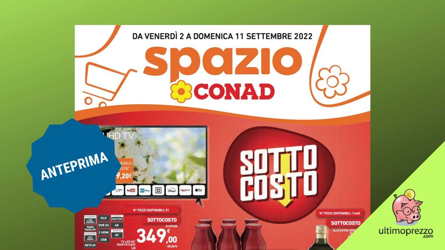 Nuovo volantino Conad sottocosto dal 2 settembre 2022, tecnologia e cancelleria al centro delle offerte in anteprima