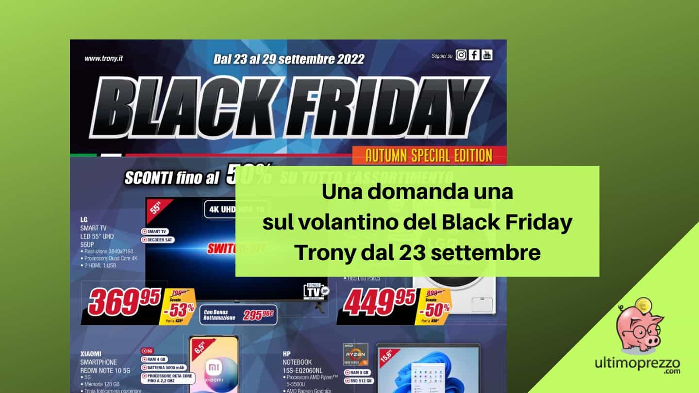 black friday trony 2022