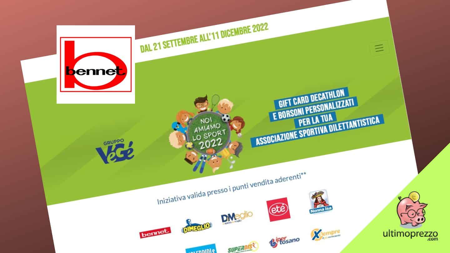 Con i buoni Noi amiamo lo sport Bennet (& Co.) aiutiamo le ASD. Ecco come!