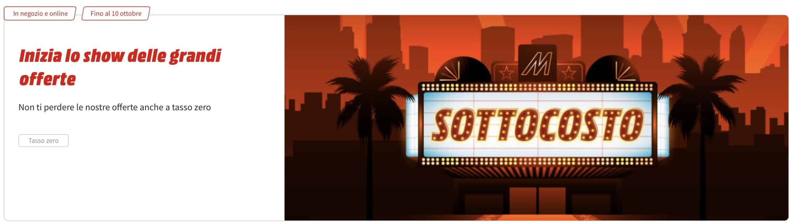 Sottocosto MediaWorld 1-10 ottobre 2022: [AGGIORNATO] ecco le offerte migliori del volantino – che ancora non c’è