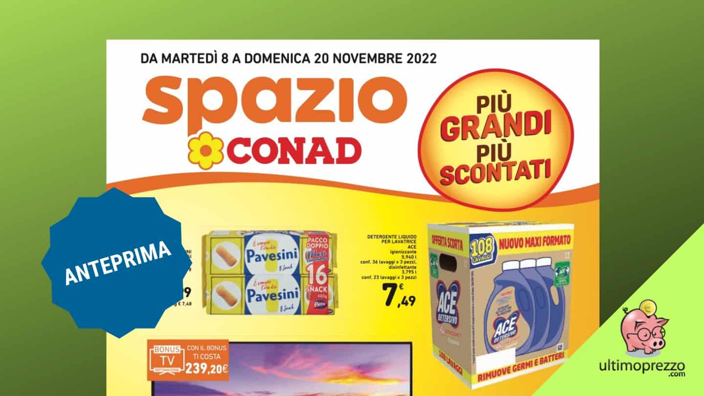 Anteprima volantino Conad: 8-20 novembre 2022 tornano i Grandi formati