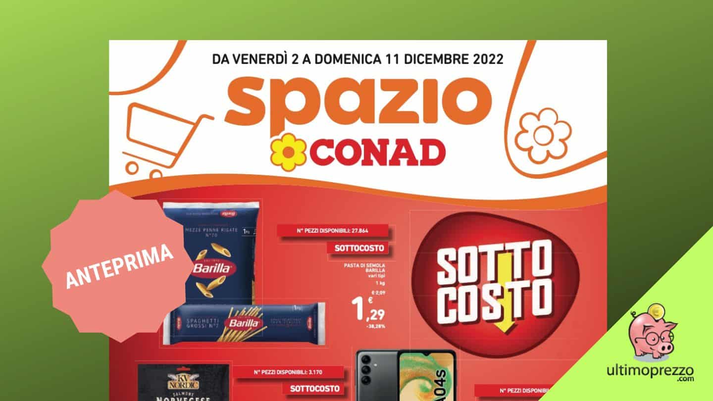 Anteprima volantino Conad, è sottocosto dal 2 dicembre 2022: un TV 32 pollici così quando lo rivedremo?