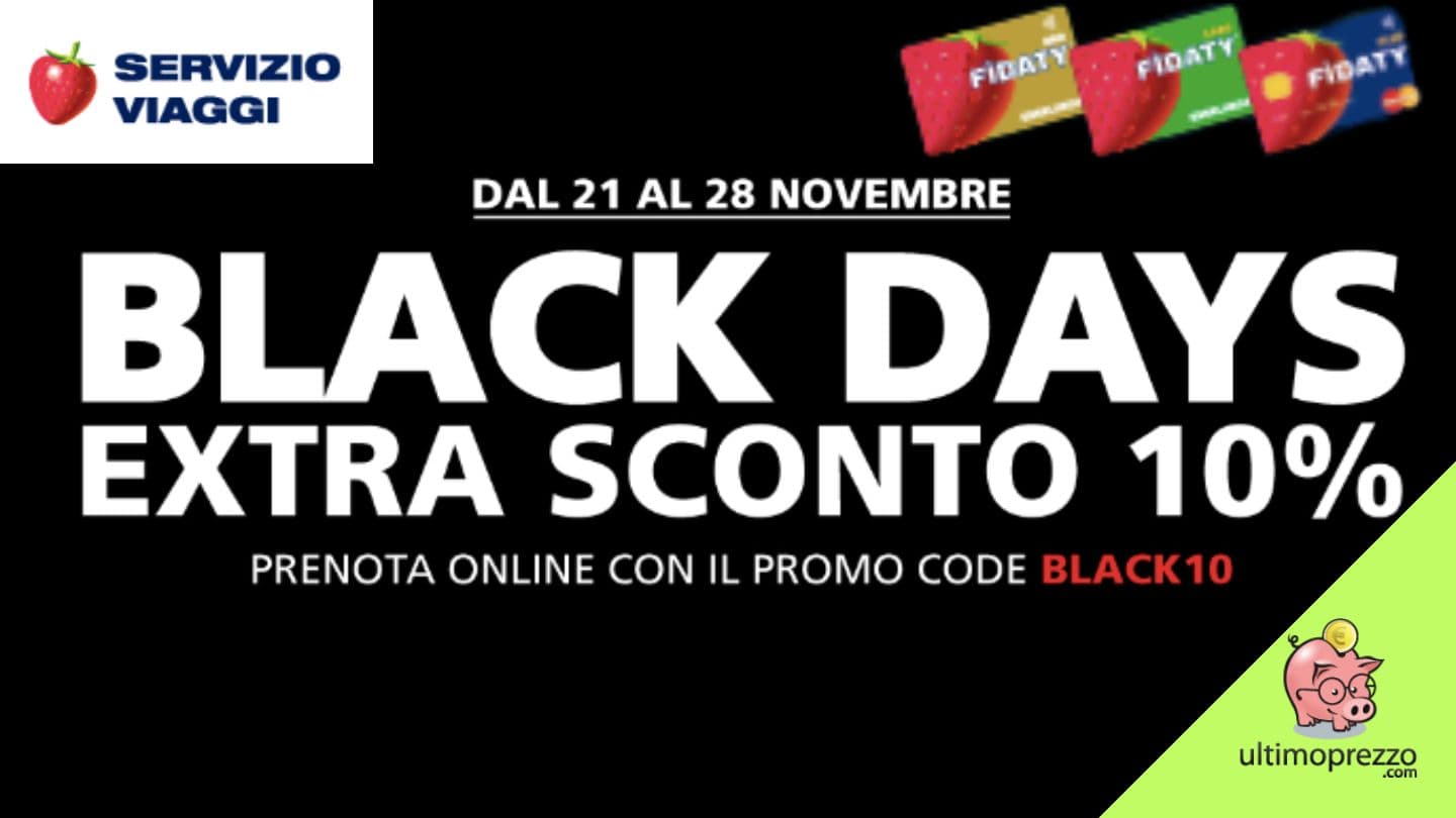 servizio viaggi esselunga black friday
