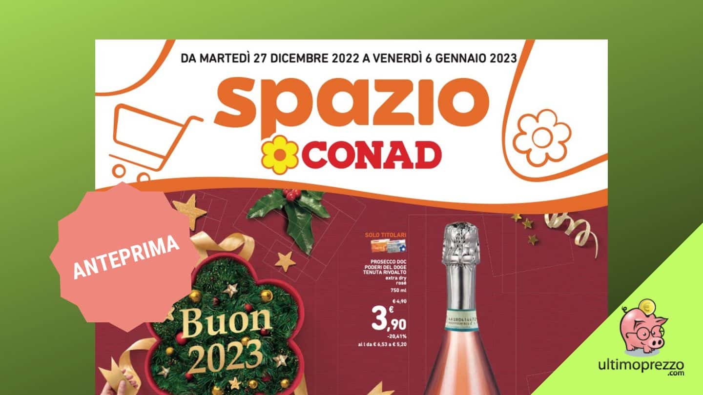 Anteprima volantino Conad, è il 1° del 2023: scopriamo le offerte dal 27 dicembre al 6 gennaio