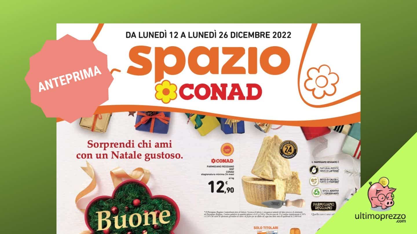 Anteprima volantino Conad di Natale 2022: dal 12 al 26 dicembre torna Scegli e sconta