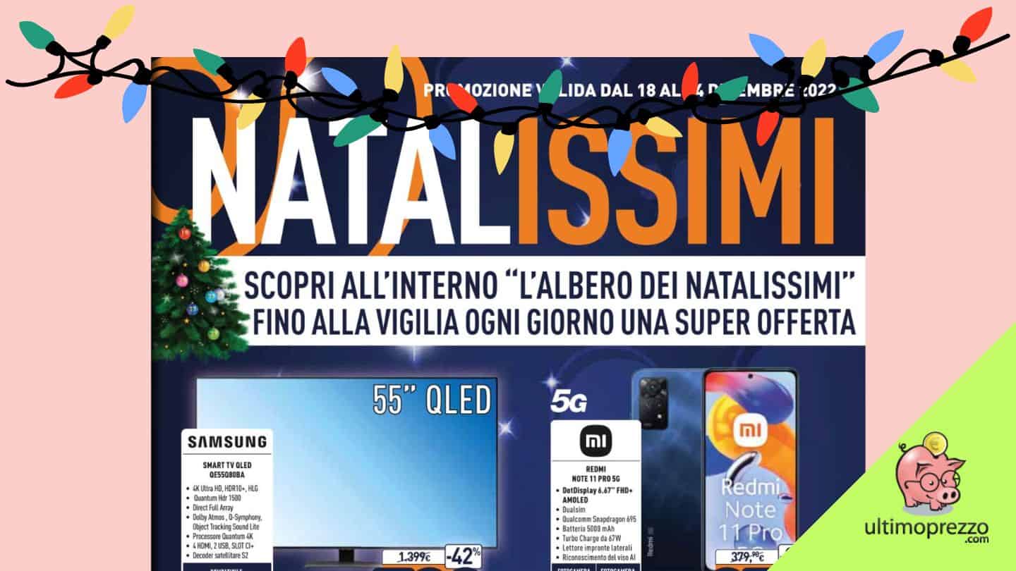 Natalissimi Unieuro 2022, le offerte giorno per giorno e le altre occasioni del volantino dal 18 al 24 dicembre