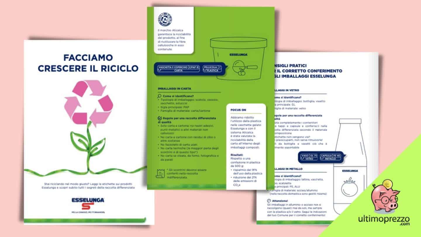 Raccolta differenziata imballaggi, Esselunga in prima linea sulla nuova etichettatura ambientale: ecco le indicazioni nel 2023!