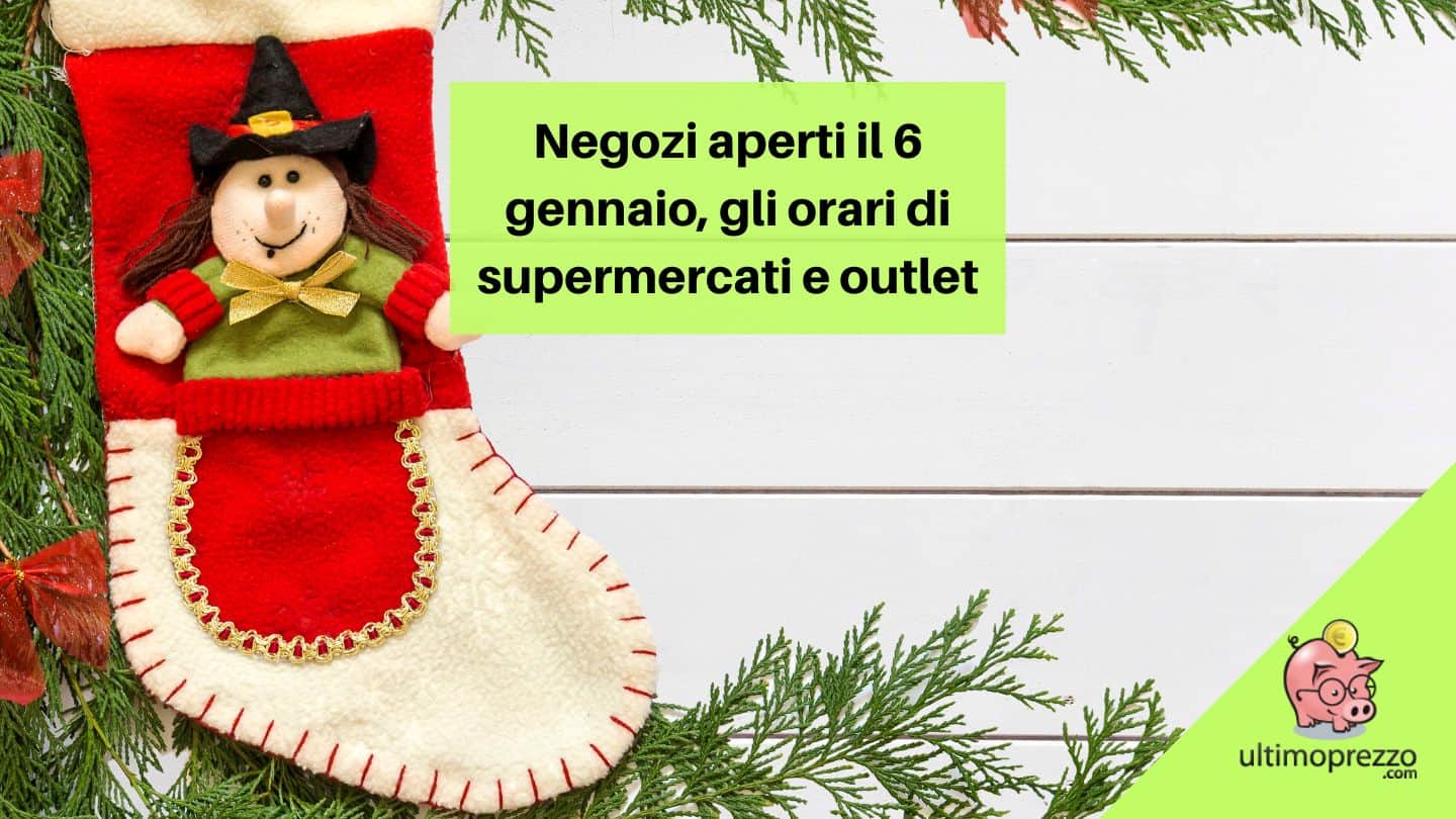 Negozi aperti il 6 gennaio 2023, gli orari di supermercati e outlet