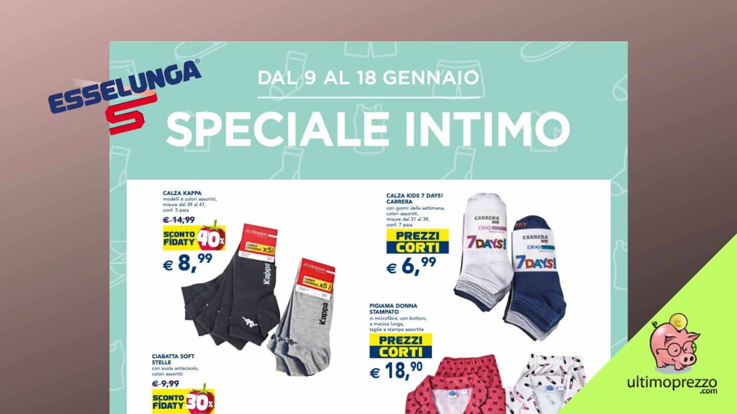 nuovo volantino Esselunga Speciale Intimo