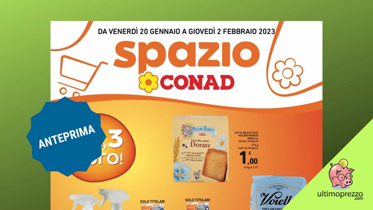 1, 2, 3 Euro: ecco il prossimo volantino Conad dal 20 gennaio 2023 in anteprima!