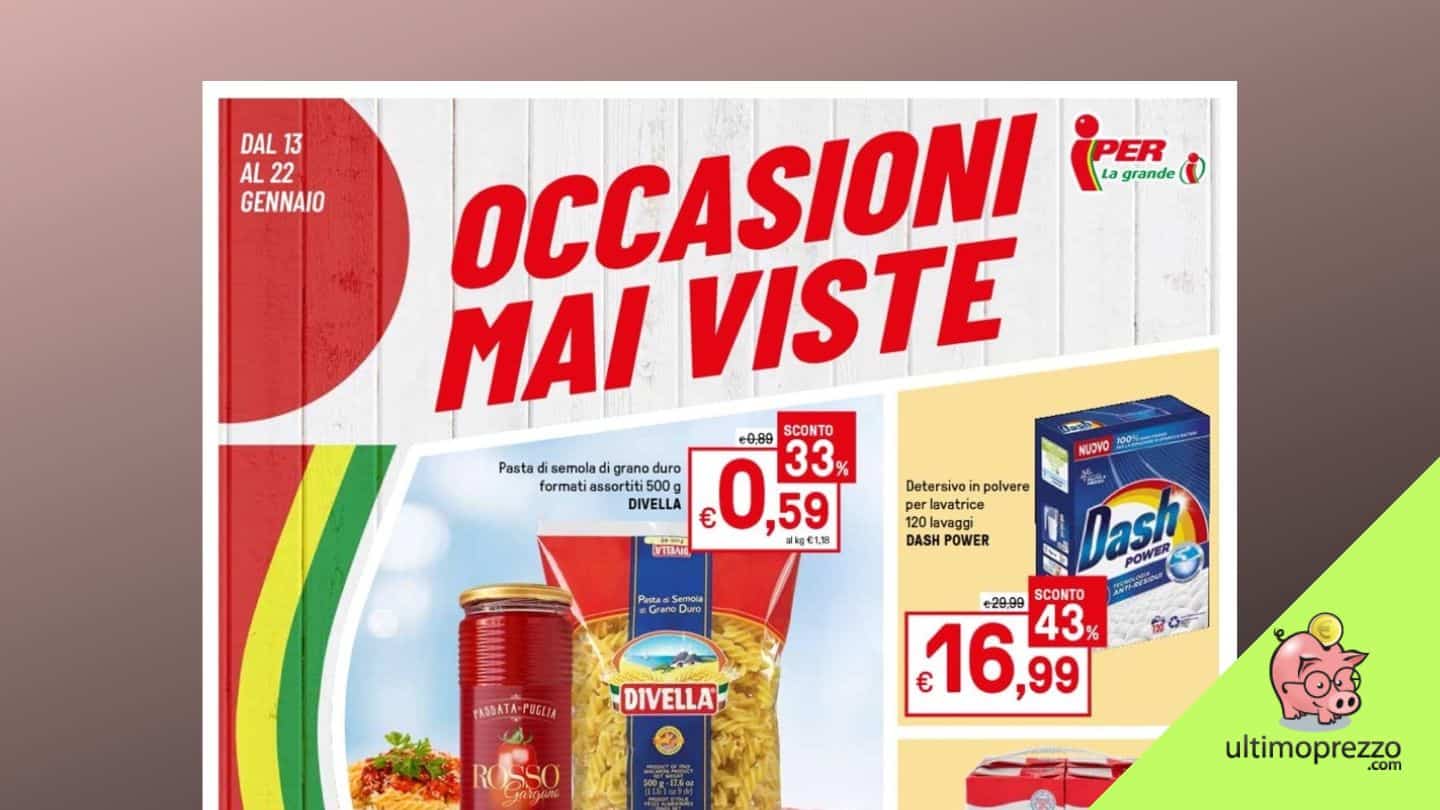Anteprima volantino Iper, dal 13 gennaio 2023 “Occasioni mai viste”