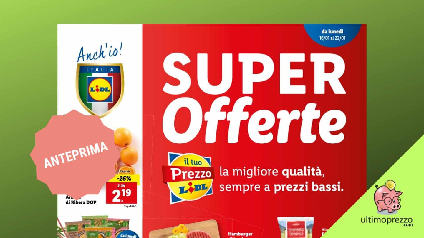 volantino Lidl 16 gennaio 2023
