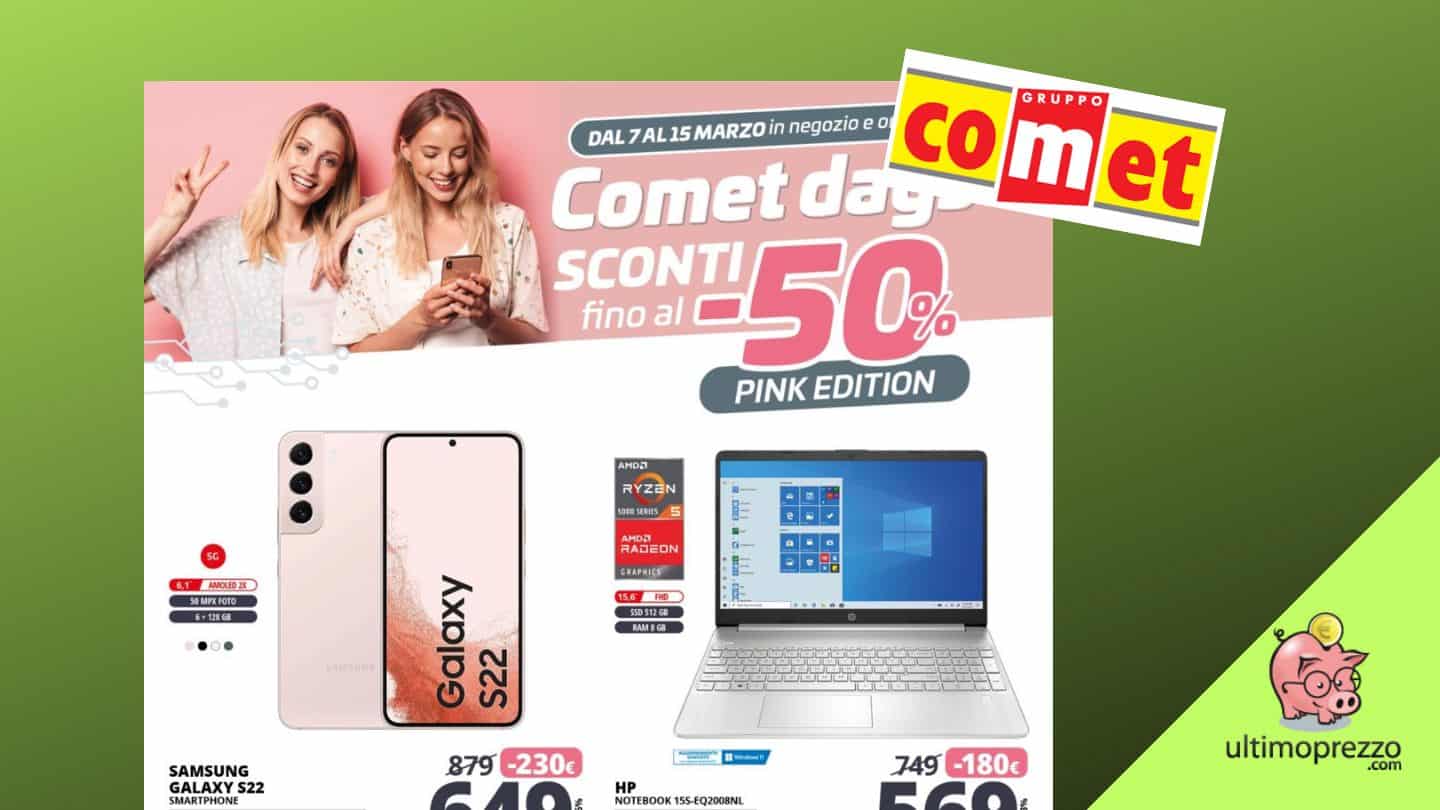 Festa della donna 2023 con Comet Days, ecco il volantino dedicato 7-15 marzo 2023