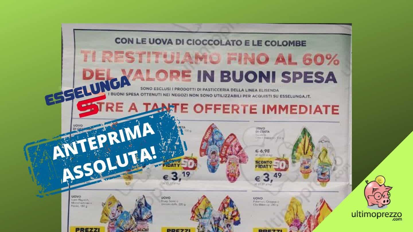 volantino esselunga pasqua