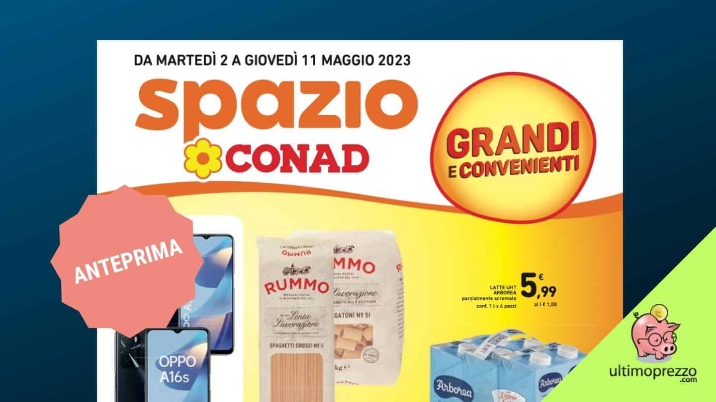 Anteprima volantino Conad 2-11 maggio 2023, arrivano i grandi formati – e un nuovo concorso