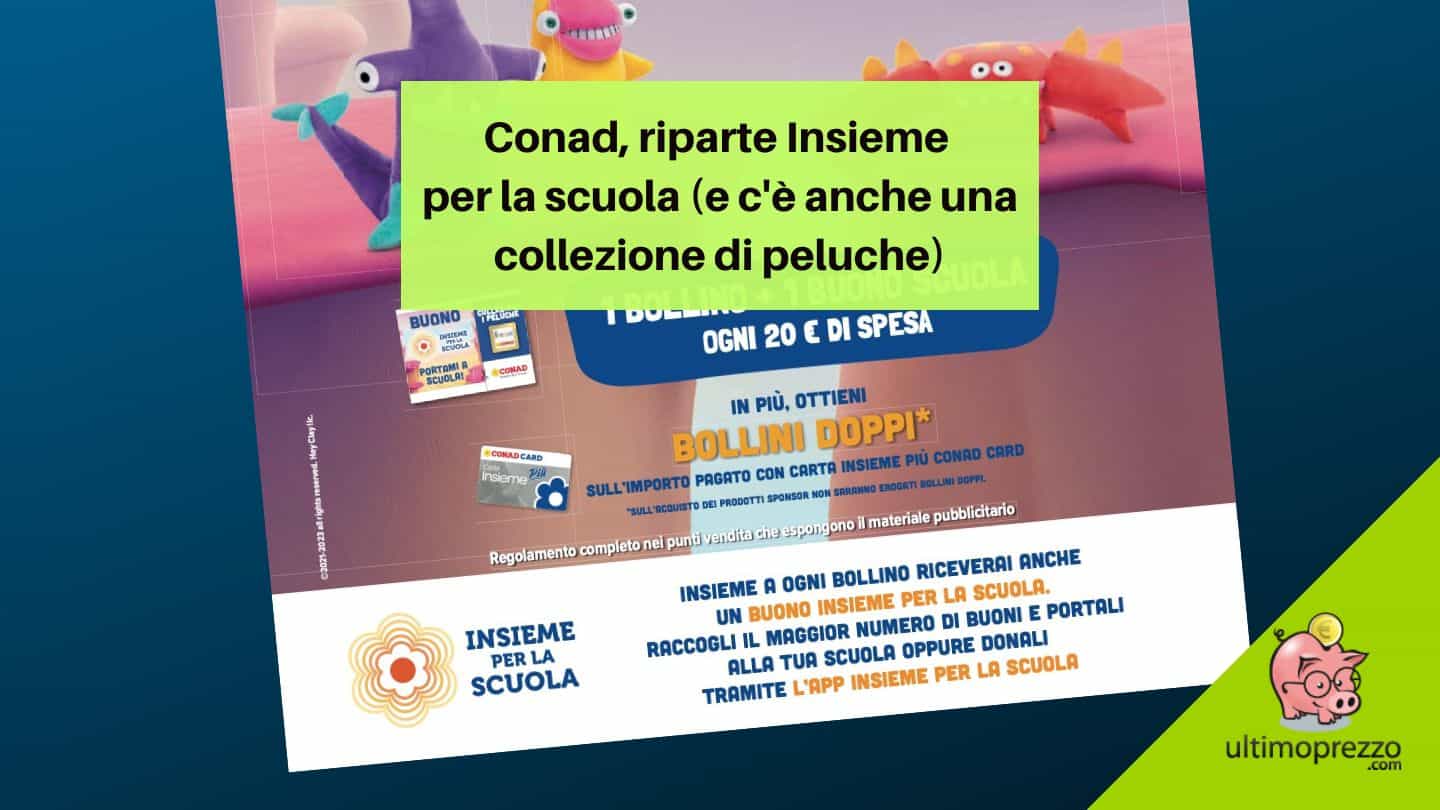 Conad, Insieme per la scuola 2023 al via: come funziona la collezione dal 10 aprile?