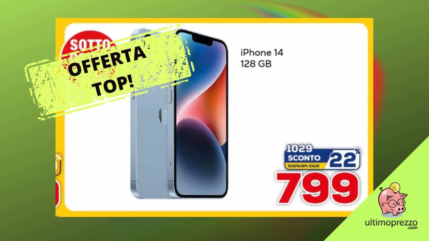 iphone 14 offerta sottocosto Euronics Bruno aprile 2023 cover