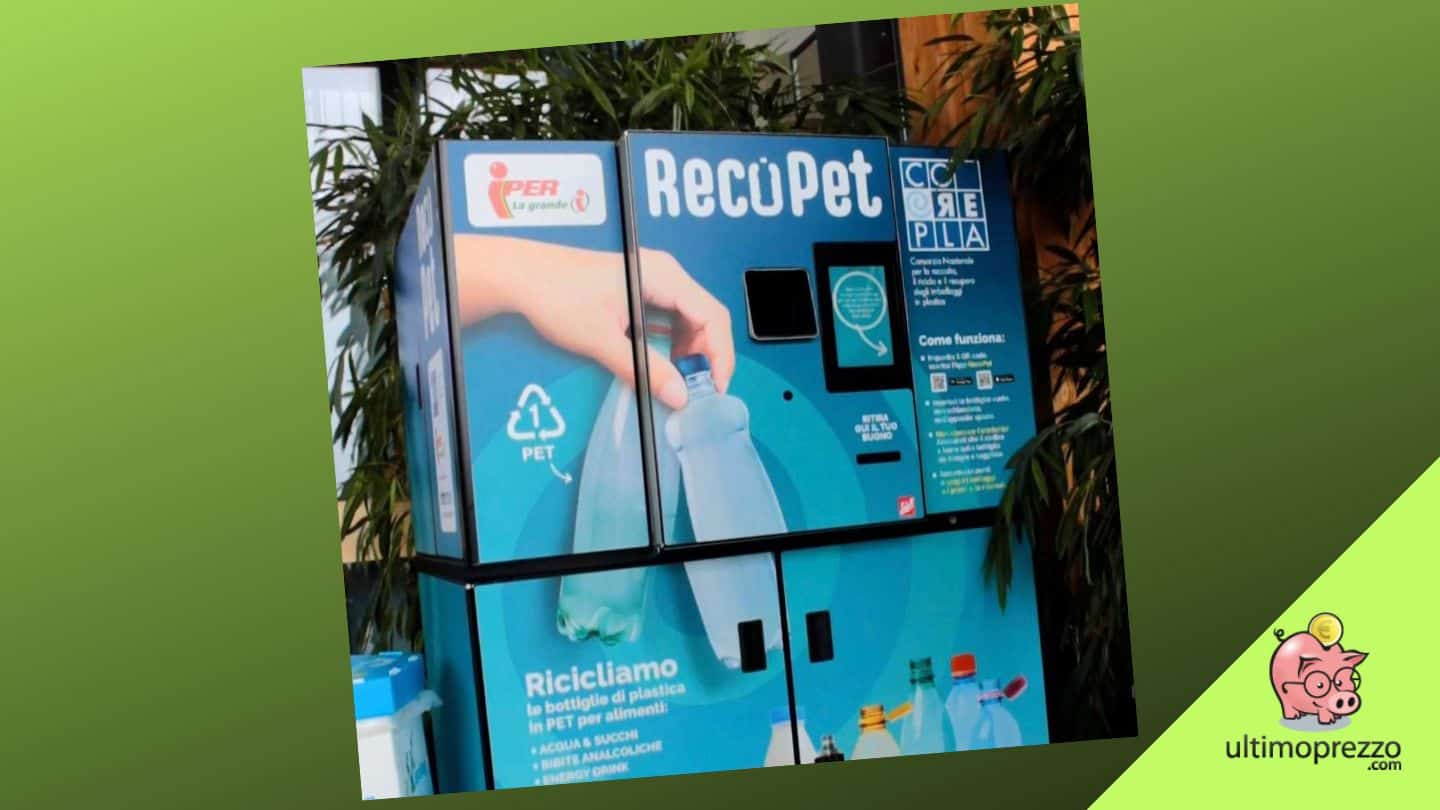 Le bottiglie in PET diventano buoni spesa: da Iper La grande I riciclare conviene, ecco come si fa