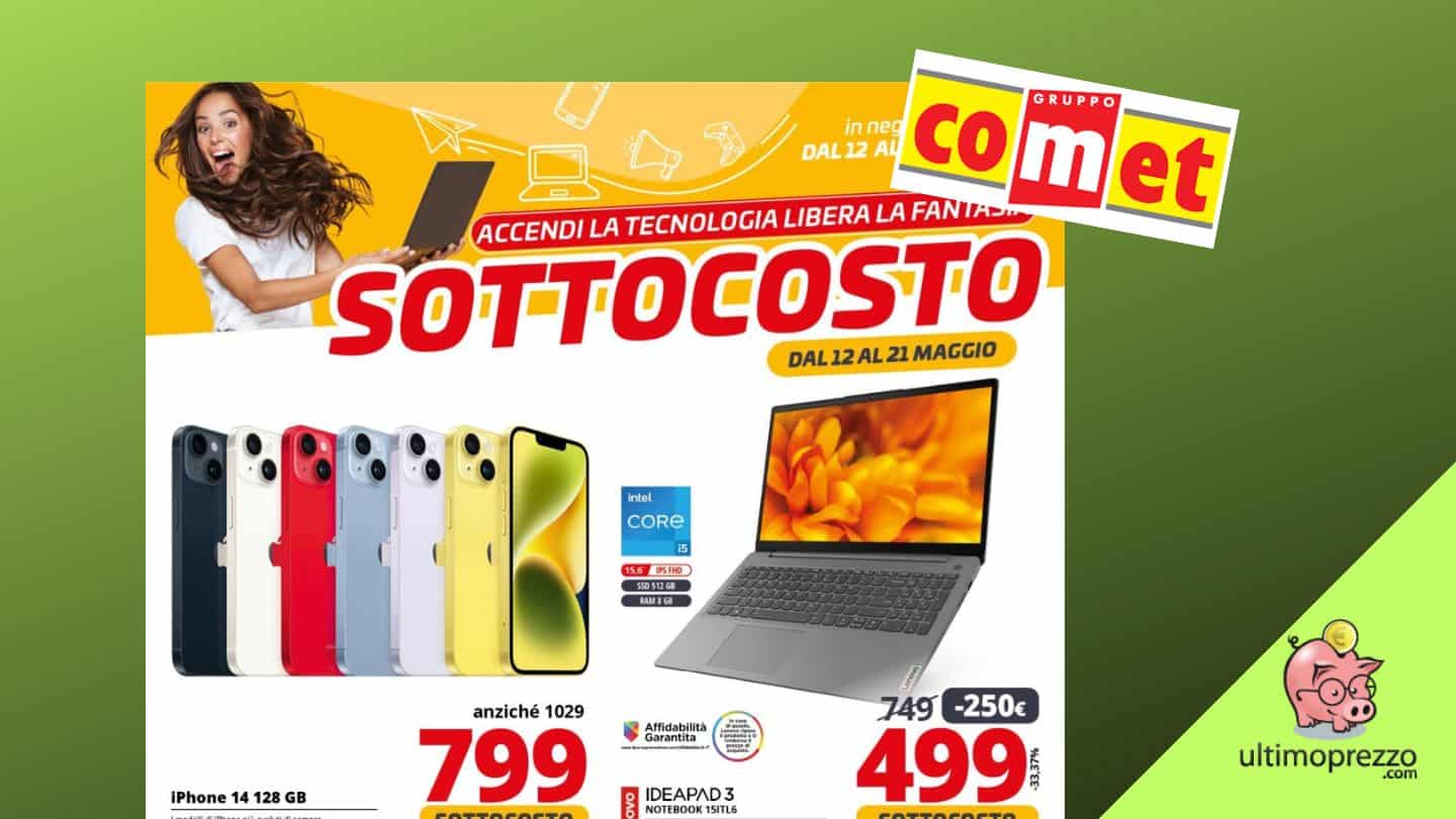 Sottocosto Comet! Ecco le offerte del volantino fino al 24 maggio 2023