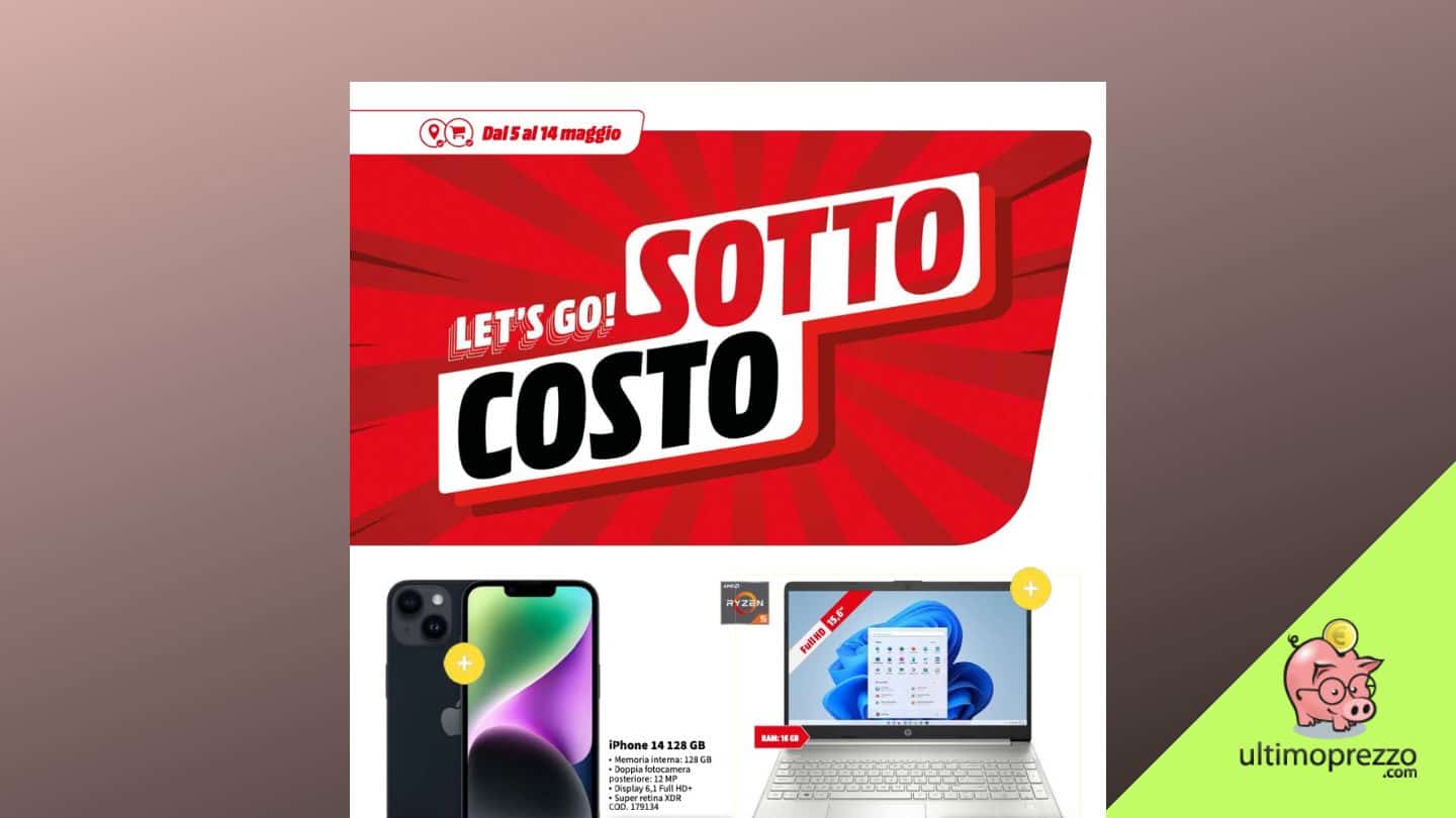 Sottocosto MediaWorld! Dal 5 al 14 maggio 2023 Samsung S22 a 499 Euro e tante altre offerte, ecco il volantino completo!