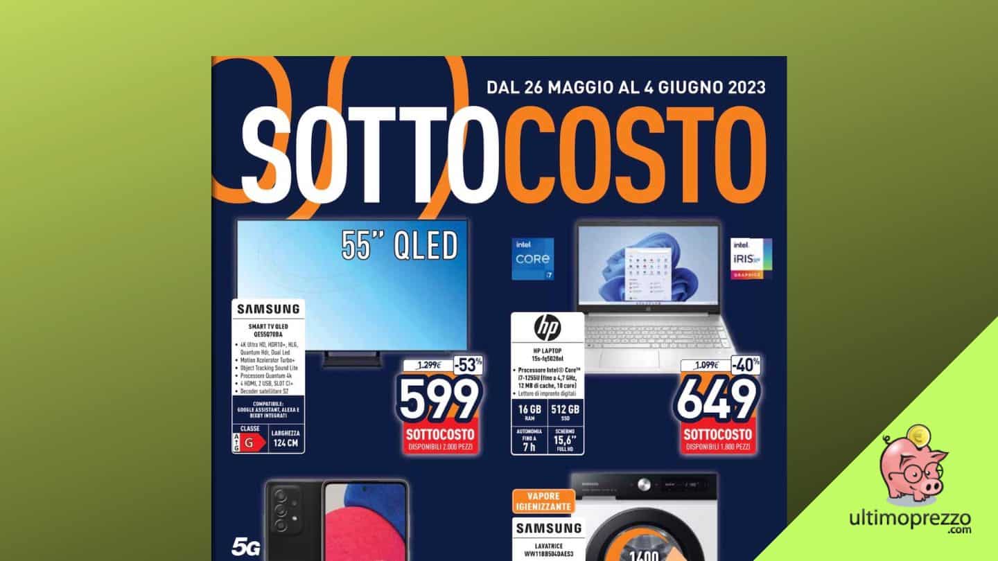 volantino Unieuro dal 26 maggio 2023 sottocosto